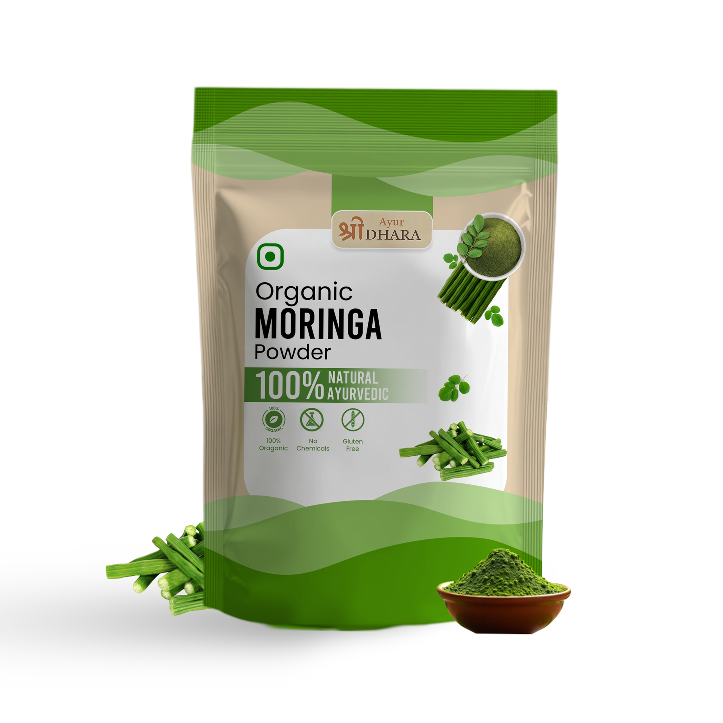 Organic Moringa Leaf Powder - Metabolism & Energy Support