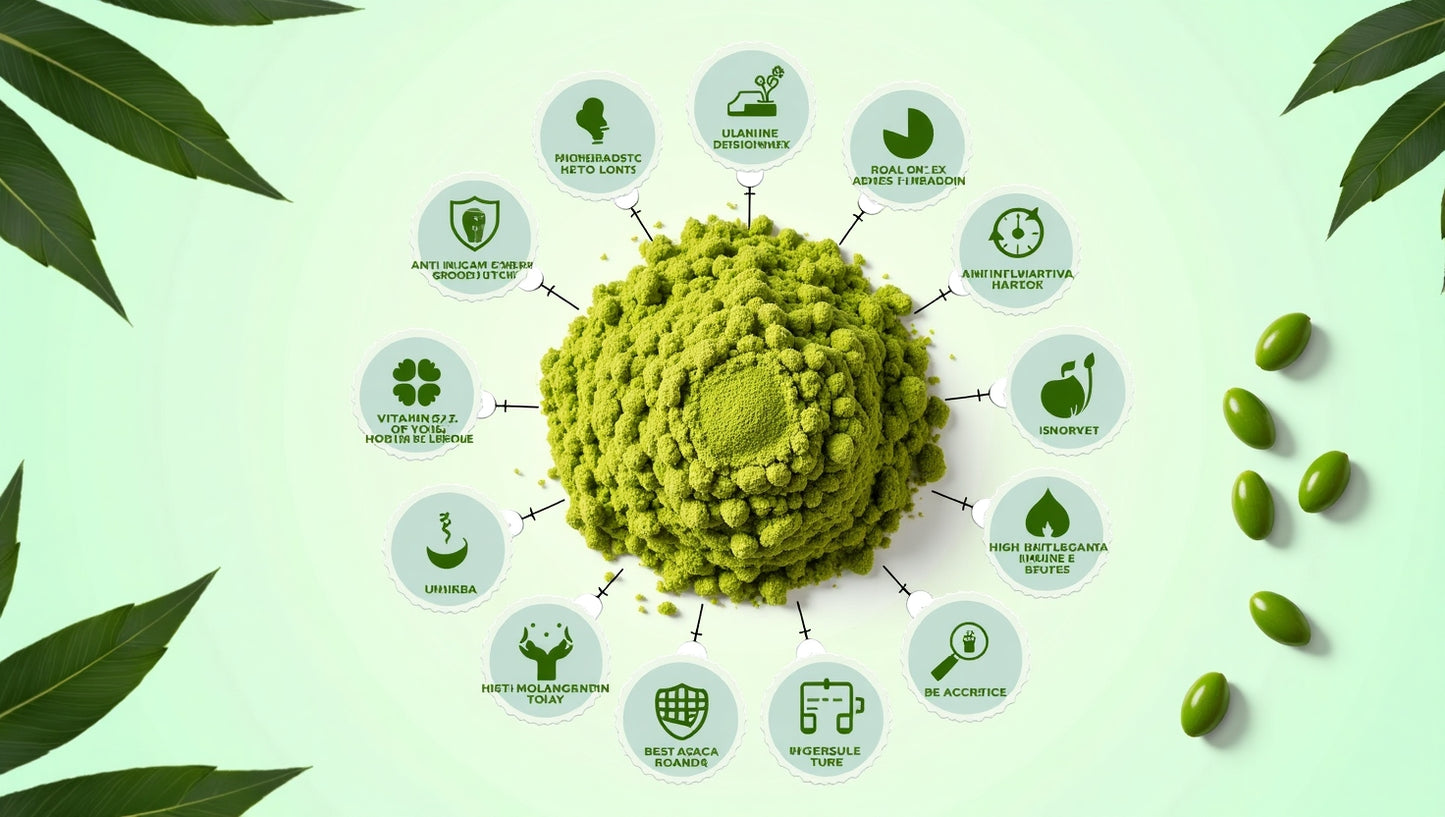 Organic Moringa Leaf Powder - Metabolism & Energy Support