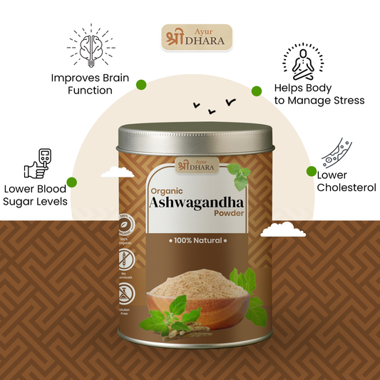 Organic Ashwagandha Powder - Natural Stress Relief & Vitality Boost. 250g