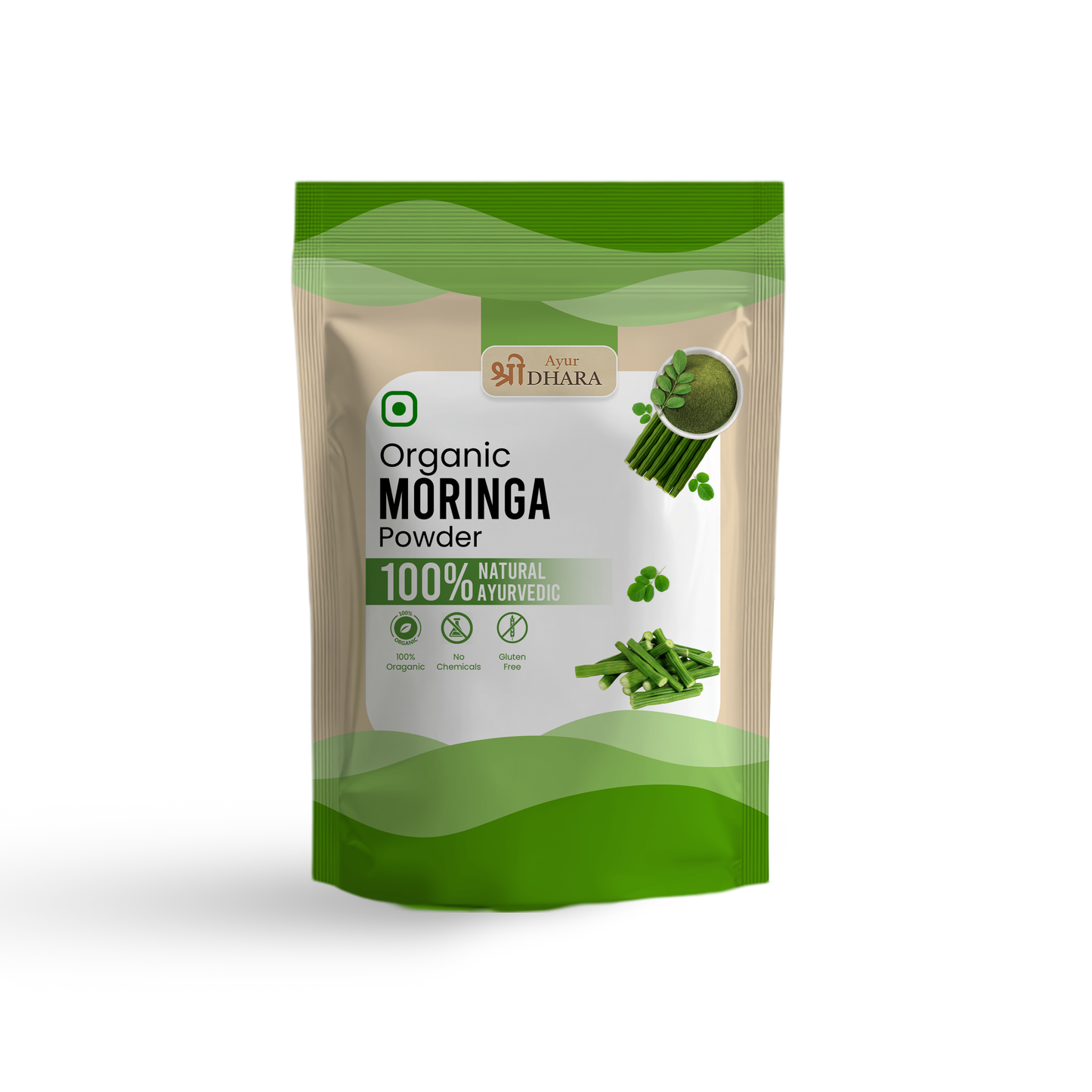 Organic Moringa Leaf Powder - Metabolism & Energy Support