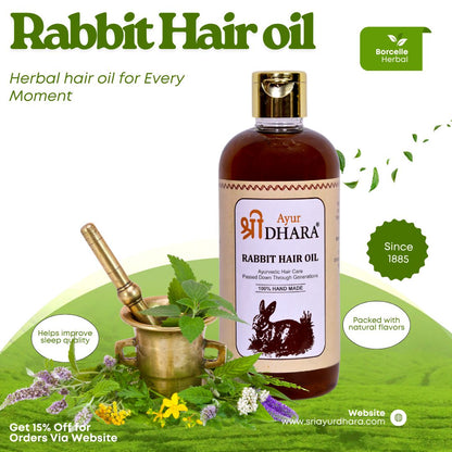 SriAyurdhara Rabbit Hair Oil